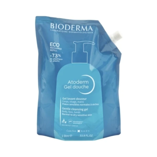 7525261-Bioderma Atoderm Gel Duche  EcoRefill 1L.webp